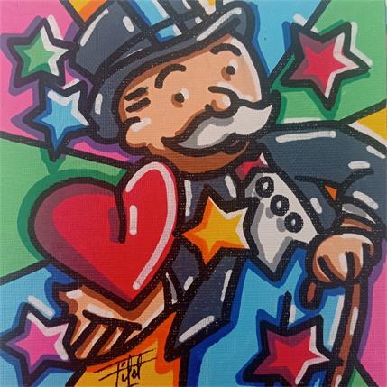 Painting L'aristo du coeur by Fifel | Painting Pop art Acrylic, Mixed