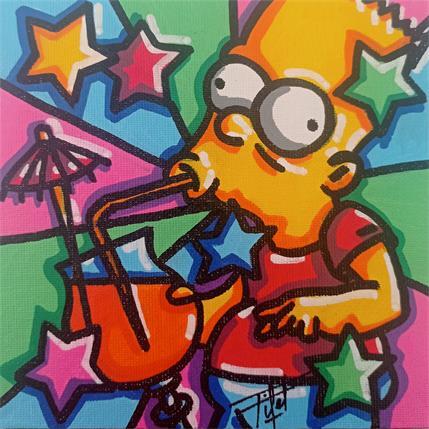 Painting Open Bart by Fifel | Painting Pop art Acrylic, Mixed