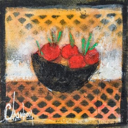 Gemälde Fruits rouges 2 von Chambon | Gemälde Figurativ Acryl Stillleben