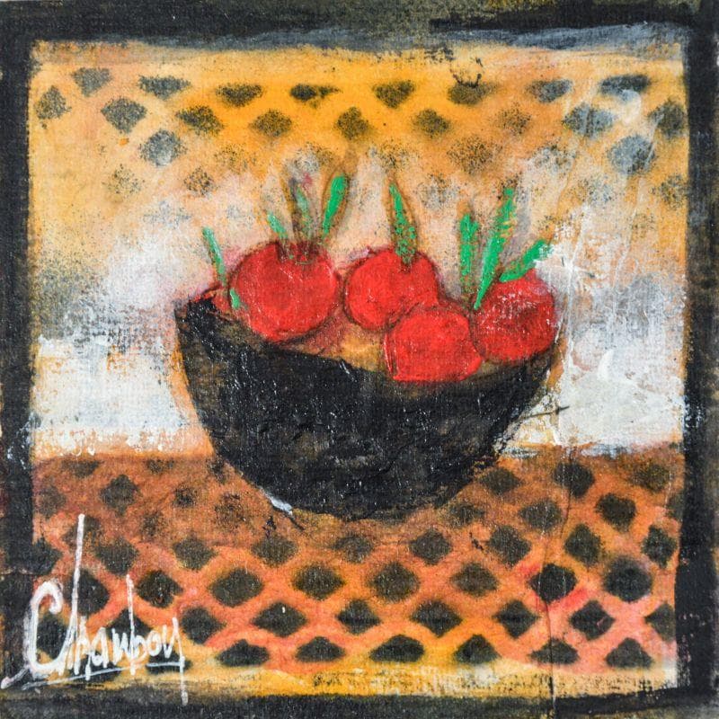 Painting Fruits rouges 2 by Chambon | Painting Figurative Mixed still-life