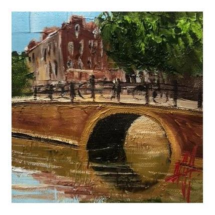 Painting Amsterdam clear day by De Jong Marcel | Painting Figurative Oil Landscapes
