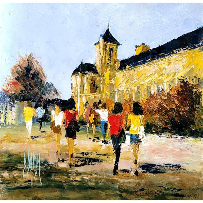 Painting Toujours en été... by Dupin Dominique | Painting Figurative Oil