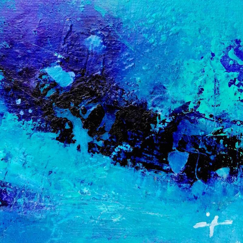 Painting L'élue by Teoli Chevieux Carine | Painting Abstract Minimalist Acrylic