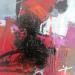 Gemälde Ladybird von Teoli Chevieux Carine | Gemälde Abstrakt Minimalistisch Acryl