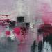 Peinture Paint life in pink par Teoli Chevieux Carine | Tableau Abstrait Minimaliste Huile Acrylique