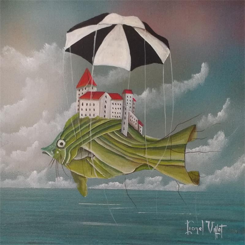Painting Poisson des Champs by Valot Lionel | Painting Surrealism Acrylic, Oil Animals