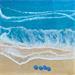 Peinture Diani Beach par Aurélie Lafourcade painter | Tableau Figuratif Paysages Marine Scènes de vie Bois