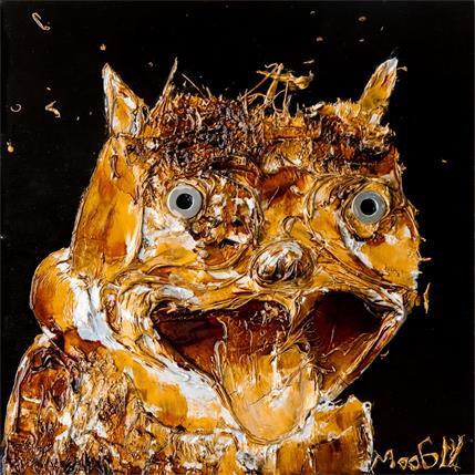 Gemälde ESSOUFLUS von Moogly | Gemälde Naive Kunst Acryl Tiere