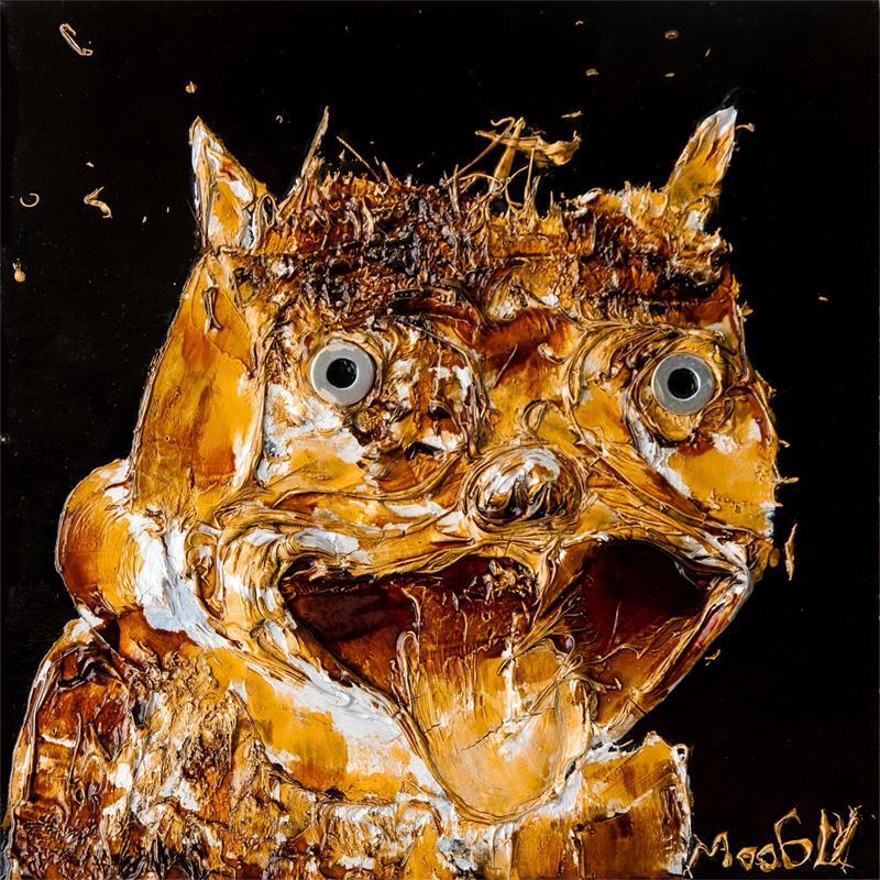 Peinture ESSOUFLUS par Moogly | Tableau Art naïf Acrylique animaux