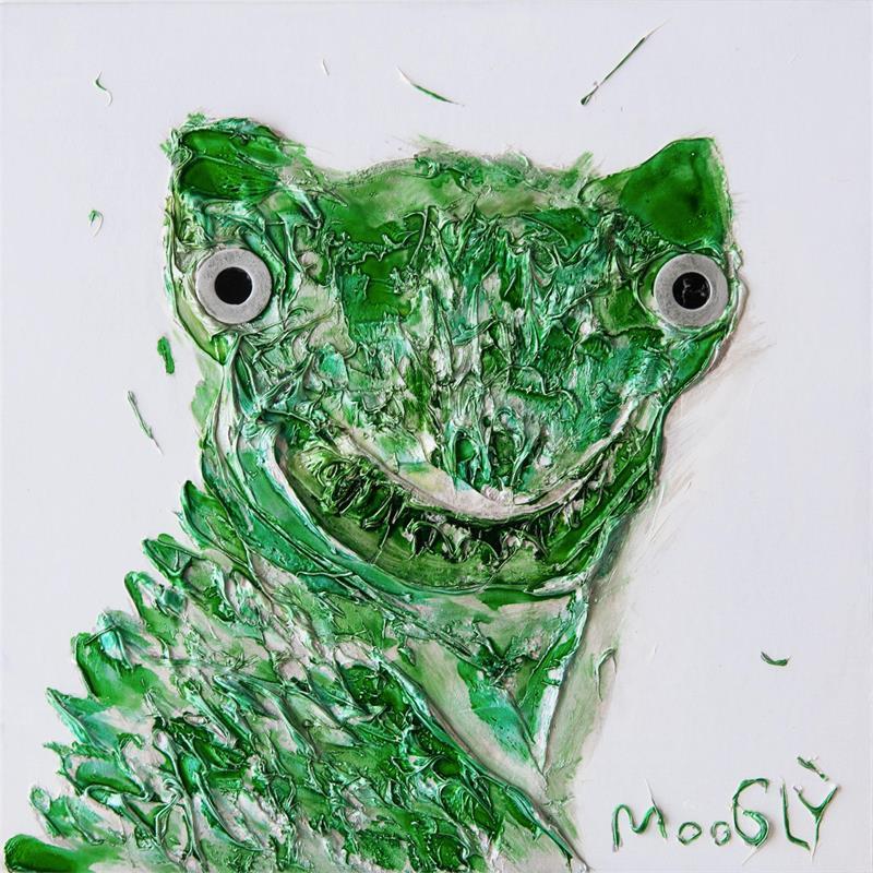 Painting PHÉNOMÈNUS by Moogly | Painting Naive art Acrylic Animals