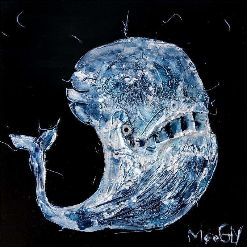 Gemälde NOMBRILUS von Moogly | Gemälde Naive Kunst Acryl Tiere