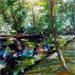 Painting Rivière 3 by Chen Xi | Painting Figurative Landscapes Oil