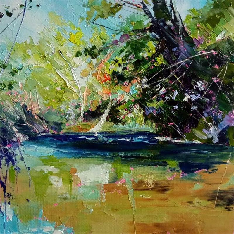 Painting Rivière 1 by Chen Xi | Painting Figurative Landscapes Oil