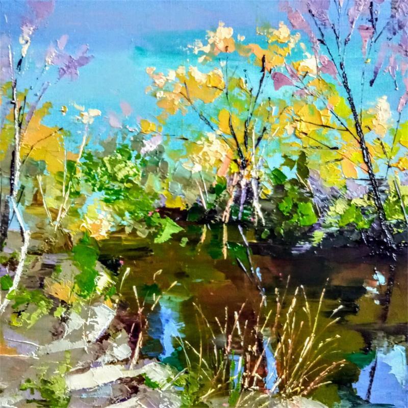 Gemälde Rivière 2 von Chen Xi | Gemälde Figurativ Landschaften Öl