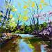 Painting Rivière 4 by Chen Xi | Painting Figurative Landscapes Oil