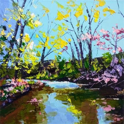 Painting Rivière 4 by Chen Xi | Painting Figurative Oil Landscapes, Pop icons