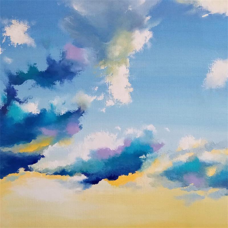 Painting Cloudscape 2 by Chen Xi | Painting Figurative Landscapes Oil