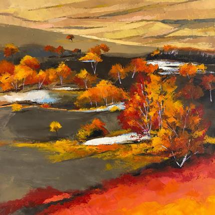 Peinture Paysage automne par Chen Xi | Tableau Figuratif Huile Paysages
