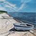 Painting BARQUES PARALLELES by Bougouin Laurent | Painting Figurative Marine Acrylic