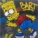 Peinture Bart Graffiti par Cmon | Tableau Street Art Icones Pop Graffiti Acrylique