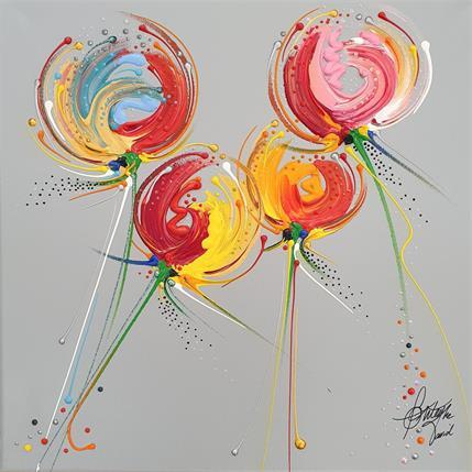 Peinture Les fleurs de la joie par Fonteyne David | Tableau Figuratif Acrylique Paysages