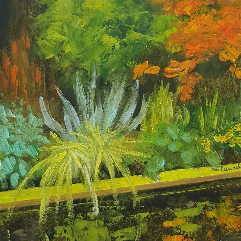 Painting Secrets de plantes by Bessé Laurelle | Painting Figurative Oil Landscapes, Life style
