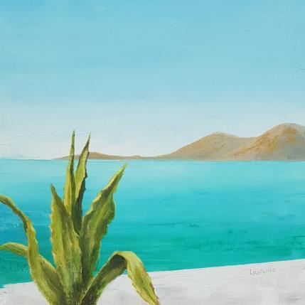 Painting Pause vacances by Bessé Laurelle | Painting Figurative Oil Landscapes, Life style, Marine, Pop icons