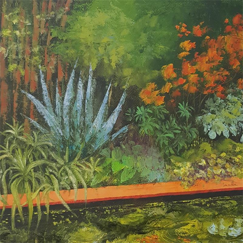Peinture Ambiance tropicale par Bessé Laurelle | Tableau Figuratif Paysages scènes de vie Huile