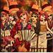 Painting Enchantement musical by Fauve | Painting Figurative Life style Acrylic