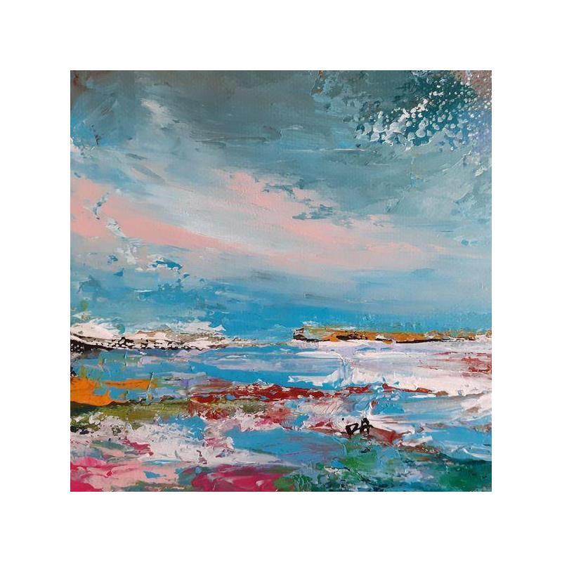 Painting Bruyère by Iza | Painting Abstract Landscapes Marine Acrylic