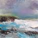 Gemälde Brume de mer von Iza | Gemälde Figurativ Landschaften Marine Acryl
