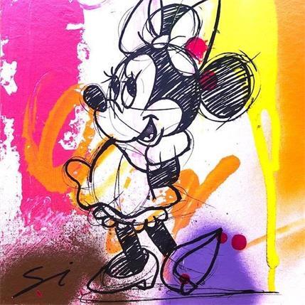 Painting FIRST MINNIE by Mestres Sergi | Painting Pop art Mixed Pop icons