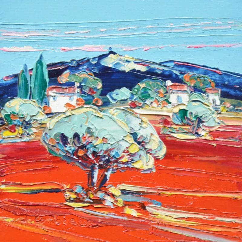 Painting Mistral souffle by Corbière Liisa | Painting Figurative Landscapes Oil