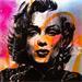 Painting ETERNAL MARILYN by Mestres Sergi | Painting Pop-art Portrait Pop icons Graffiti Cardboard