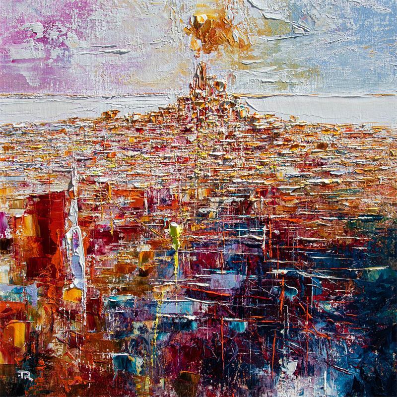 Painting New York from Empire States by Reymond Pierre | Painting Figurative Urban Oil