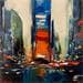 Painting The city is calling by Bond Tetiana | Painting Figurative Urban Oil