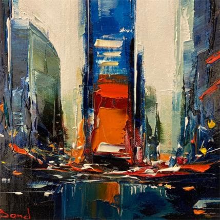 Painting The city is calling by Bond Tetiana | Painting Figurative Oil Urban