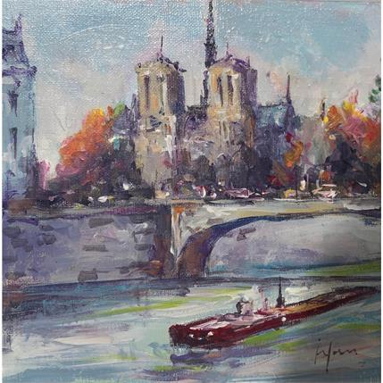 Painting Notre Dame la flèche by Yavru Irfan | Painting Figurative Oil Pop icons