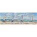 Peinture Course chars à voile par Lallemand Yves | Tableau Figuratif Marine Scènes de vie Acrylique