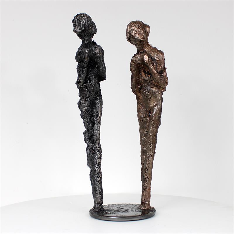 Sculpture Duo de muses 79-22 by Buil Philippe | Sculpture Figurative Metal Nude