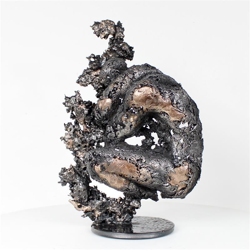 Skulptur Montagne Yogi 80-22 von Buil Philippe | Skulptur Figurativ Metall Akt