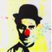 Peinture Chaplin par Puce | Tableau Pop-art Icones Pop Plexiglas Acrylique