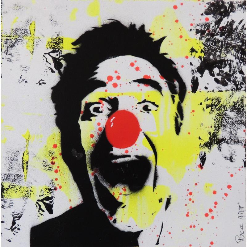 Painting Robert Clown by Puce | Painting Pop art Mixed Pop icons