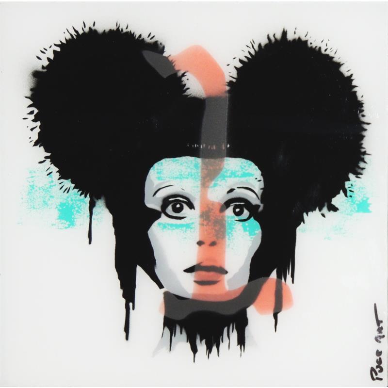 Gemälde Face 1 von Puce | Gemälde Pop-Art Pop-Ikonen Acryl
