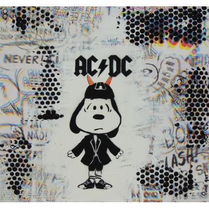 Peinture Snoopy par Puce | Tableau Pop-art Acrylique Icones Pop