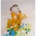 Peinture Bouton d'or par Han | Tableau Abstrait Portraits