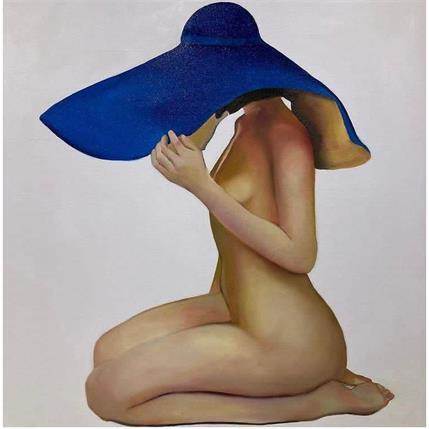 Peinture Nude Blue par Gallo Manuela | Tableau Figuratif Acrylique