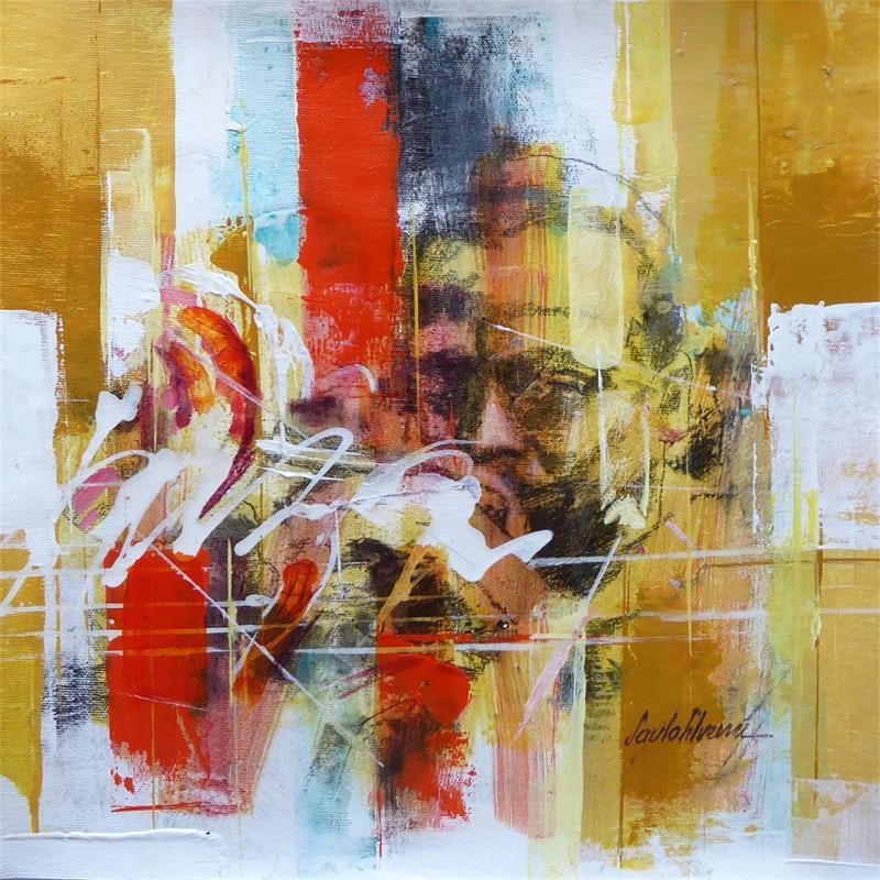 Painting Jazz Bar by Silveira Saulo | Painting Figurative Acrylic
