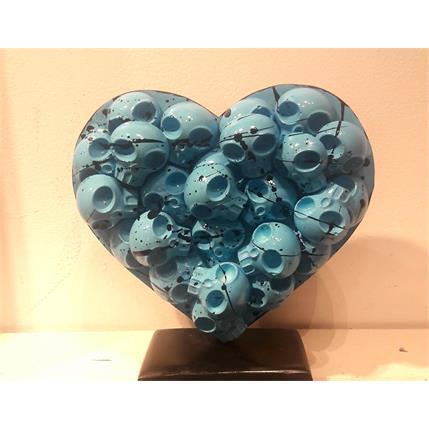 Sculpture Heartskull by VL | Sculpture Pop art Mixed