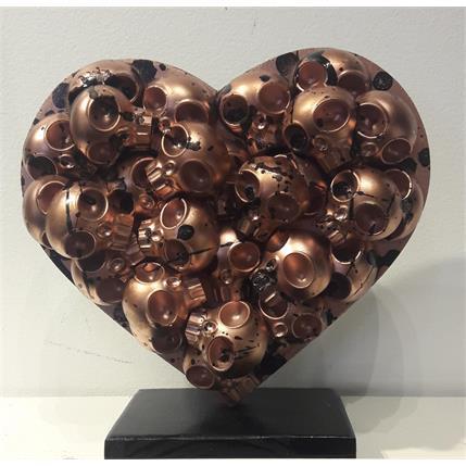Sculpture Heartskull by VL | Sculpture Pop art Mixed